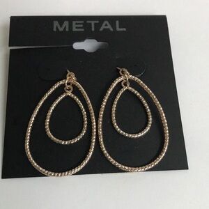 FREE!! Buckle Metal brand earrings.  Nwt.